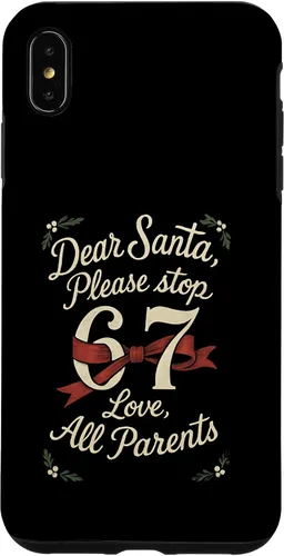 Vista 11 de Dear Santa 67 Funny Christmas Six Seven 6-7 Parents Case for iPhone XR