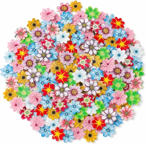 Vista 15 de 60 piezas de papel comestible azul con diseño de mariposas Mariposas azules 60 piezas