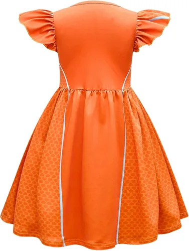 Vista 2 de Dotrewes Vestido casual de verano para niñas, disfraz de animación de gatitos de manga corta