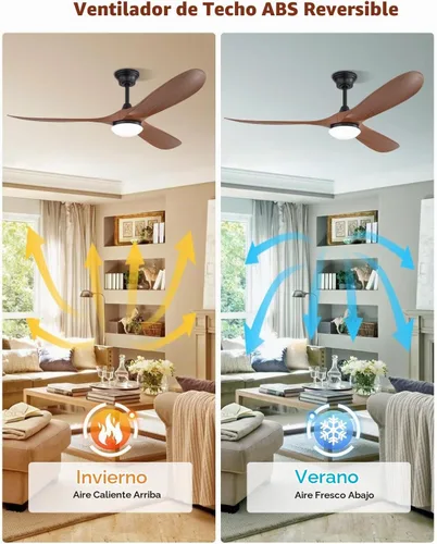 Vista 4 de Sofucor Ventiladores de techo inteligentes de 60 pulgadas con luces, ventilador de techo inteligente moderno para exteriores
