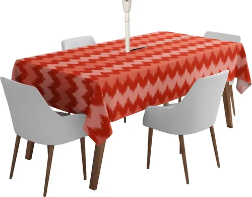 Vista 21 de Mantel cuadrado para interiores y exteriores de 58 x 58 pulgadas, mantel cuadrado impermeable para mesa de patio, manteles de primavera/verano