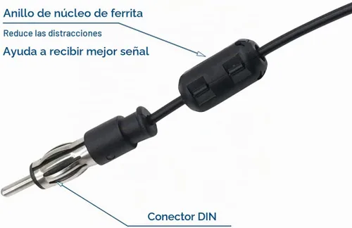 Vista 3 de Nuevo AM FM Antena de parabrisas oculto coche radio camión ANT031-c