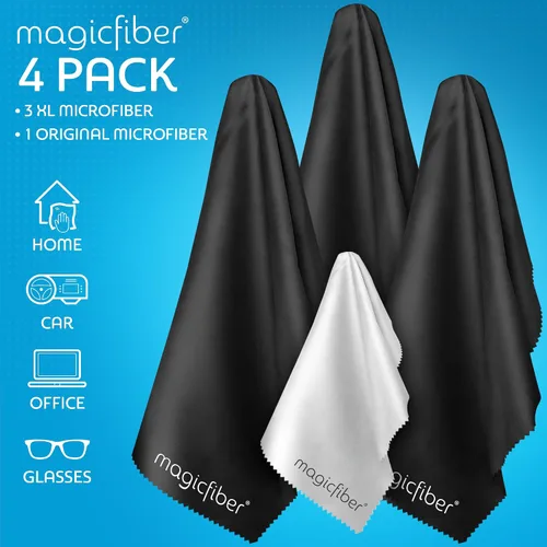 Vista 6 de MagicFiber - Paño de limpieza de microfibra extra grande para pantallas