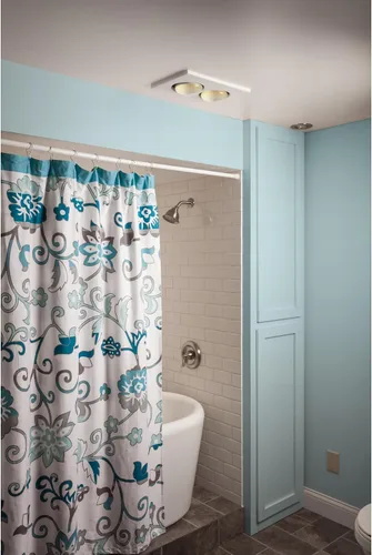 Vista 4 de Broan Ventilation ventilador de baño con luz, Blanco, 164