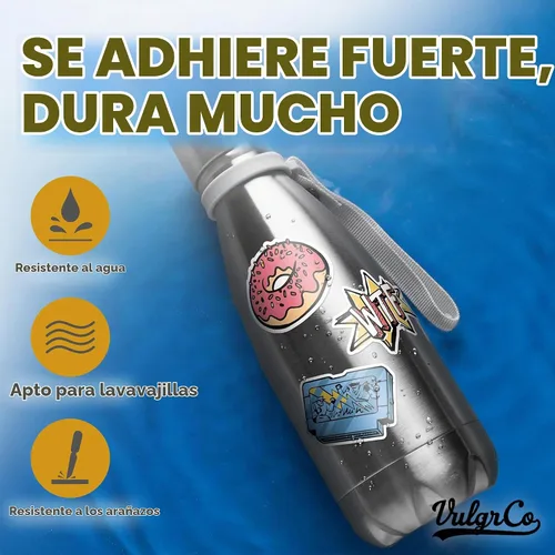 Vista 3 de VulgrCo Etiquetas de vinilo personalizables para logotipo de empresa, impermeables y aptas para lavavajillas, etiquetas personalizables duraderas