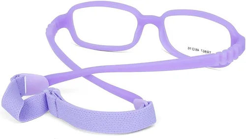 Vista 3 de AQWANO Children Optical Glasses Frame tr90 Flexible Bendable One-piece Safe Eyeglasses Girls Boy