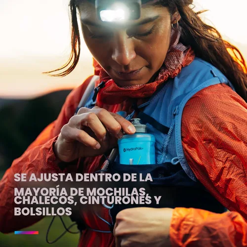 Vista 5 de HydraPak SoftFlask - Collapsible Nutrition Flask (150ml or 250ml) - BPA Free, Easy Open Cap, Foldable, Lightweight