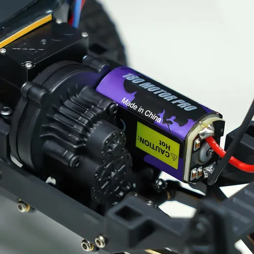 Vista 7 de INJORA Motor cepillado 48T 180 con piñón de acero inoxidable para actualización 1/18 1/24 FMS FCX18 FCX24 (INM14)