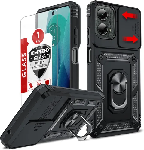 Vista 18 de LeYi Funda para Moto G Stylus 2022 4G (no compatible con 5G), funda para Moto G Stylus con 2 protectores de pantalla, funda protectora de grado Oro