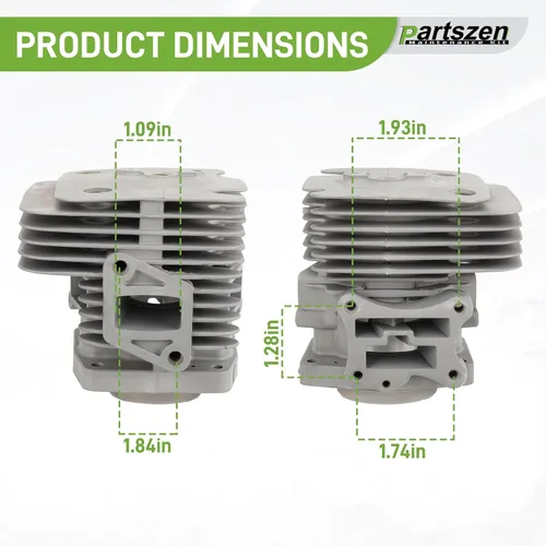 Vista 4 de 577257301 Pistón de cilindro para ventilador RedMax EBZ6500 EBZ6500RH EBZ7500 EBZ7500RH con kit de accesorios