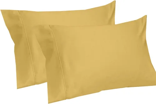 Vista 27 de Royal Tradition Juego de 2 fundas de almohada estándar de 600 hilos, 100% algodón, color beige