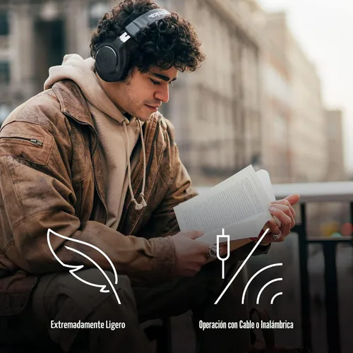 Vista 7 de Audio-Technica ATH-M20xBT Auriculares inalámbricos sobre la oreja, color negro
