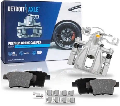 Vista 38 de Detroit Axle - Pastillas de Freno Delantero Izquierdo Reemplazo de Pinza de Disco para Dodge Ram 1500 Dakota Mitsubishi Raider - Juego de 3 piezas