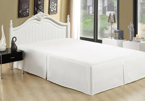 Vista 8 de Marina Decoration Falda de cama ultrasuave y sedosa de calidad de hotel para todas las estaciones, bolsillo profundo, caída de 16 pulgadas, rayón