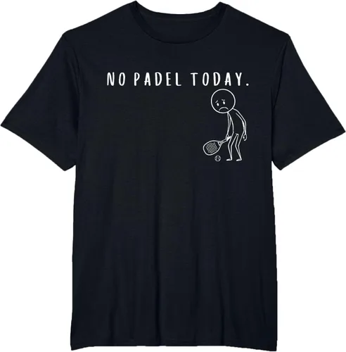 Vista 41 de No Padel Today Funny Padel Stickman Padel Playera Jugador de Tenis