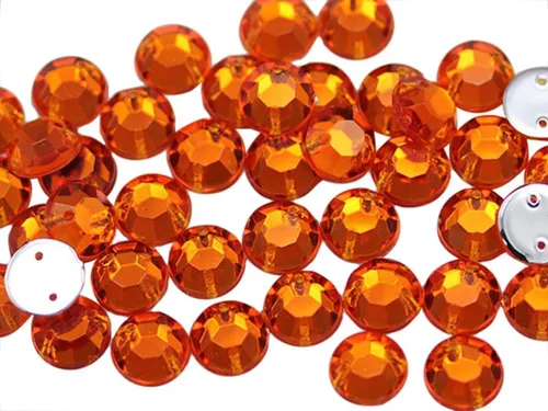 Vista 19 de Allstarco Cuentas de diamantes de imitación para coser con parte trasera plana de 0.472 in para manualidades, gemas redondas de plástico acrílico