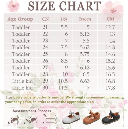 Vista 6 de Peyarlie Zapatos de vestir para niña pequeña, Mary Jane bailarina, zapatos planos para fiesta, escuela, con lazo, boda, princesa