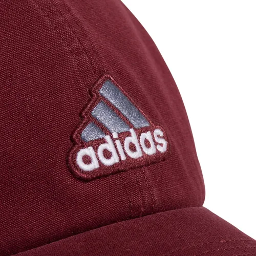 Vista 3 de adidas Gorra de algodón ajustable Ultimate 2.0 para hombre, Rojo sombrablancogris ónix