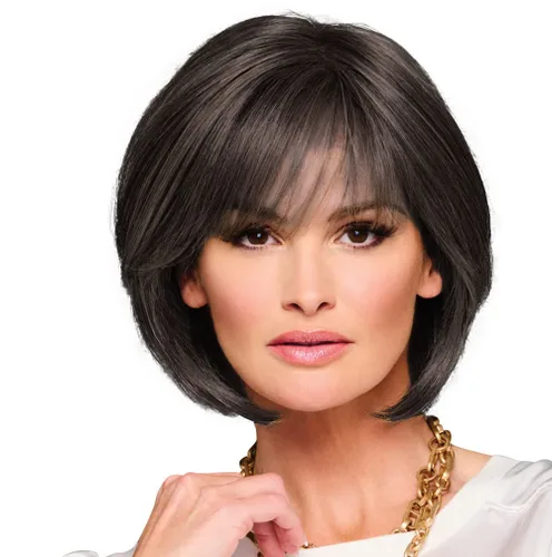 Vista 15 de Raquel Welch Made You Look Chin-Length Chic Bob, 100% atado a mano por ropa de pelo, gorra pequeña promedio, RL10/12 castaño iluminado por el sol