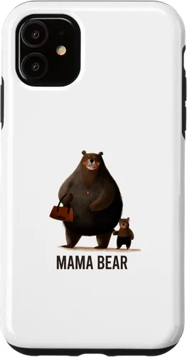 Vista 5 de Funda para iPhone 14 mama bear