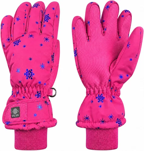 Vista 9 de N'Ice Caps - Guantes térmicos de invierno para niños, impermeables y cálidos Negro