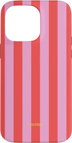Vista 21 de Funda de rayas rojas rosas para iPhone 17