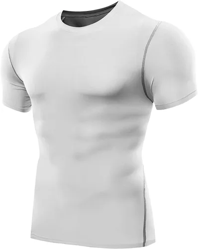 Vista 5 de NELEUS Paquete de 3 camisetas de entrenamiento de capa base de compresión atlética para hombre