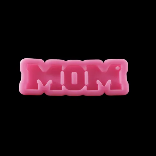 Vista 10 de 1 molde de resina epoxi con letras de mamá papá, moldes de silicona para colgantes de corazón, molde de fundición para herramientas de fabricación