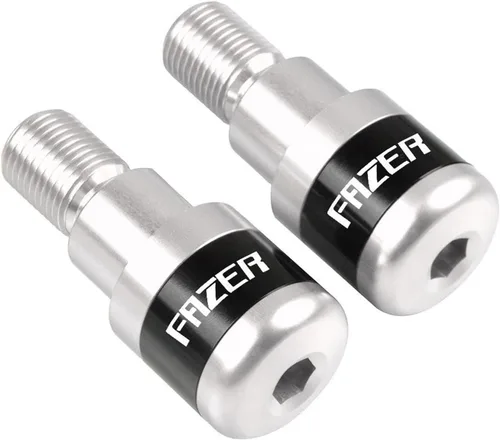 Vista 6 de 7/8" 0.866 in Agarres de manillar de motocicleta extremos de la barra del mango Tapón de extremo para Yamaha FZ-1 FZ-6 FZ1 FZ6 FZS1000 FAZER Negro