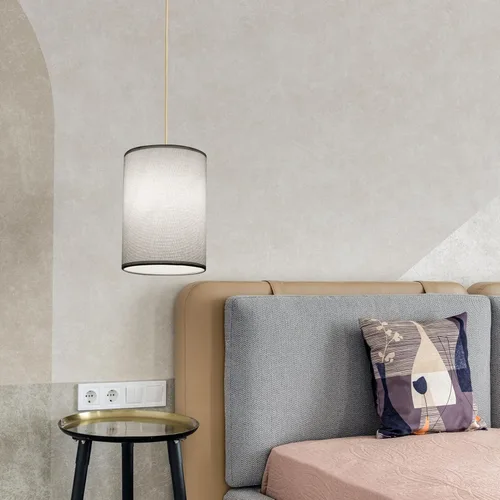 Vista 4 de OSALADI Sombra de lámpara moderna estrecha para el hogar, cubierta de luz decorativa de tela para pared de techo