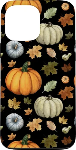 Vista 23 de iPhone 16 Falling Leaves Autumn and Pumpkin Happy Fall Case