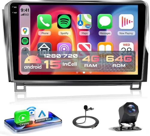 Vista 10 de 4G + 64G Rimoody Carplay - Radio inalámbrica para automóvil para Toyota Tundra 2007-2013, Android 15 estéreo de coche para Toyota Sequoia 2008-2018