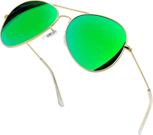 Vista 11 de KANASTAL Aviator Sunglasses Men Women Military Polarized Sunglasses UV400 Negro/Negro