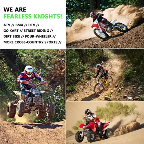 Vista 5 de Casco de motocross, casco de motocicleta ATV para jóvenes y adultos, casco de bicicleta de montaña, scooter BMX, aprobado por DOT con gafas, guantes