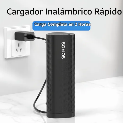 Vista 3 de Cargador inalámbrico compatible con Sonos Roam Gen 2nd/1st, base de carga magnética, base de carga para altavoz Bluetooth portátil para Sonos Roam