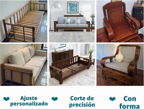 Vista 6 de SINCERE Cojines de respaldo hechos a medida de repuesto para interiores y exteriores, a medida, cojines de respaldo lumbar, cabecero, sofá de patio