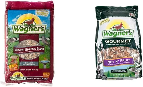 Vista 9 de Wagner's 62006 Mezcla de 20 libras del medio oeste y 18542 alimento para pájaros silvestres de maíz agrietado de 10 libras