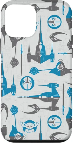 Vista 16 de Funda para iPhone 16 Star Wars The Mandalorian & Grogu Signets y Starships