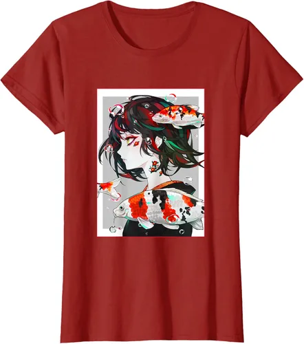 Vista 74 de Camiseta de anime anime japonés estético Otaku Negro