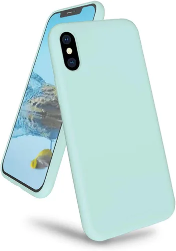 Vista 13 de Funda compatible con iPhone Xs Max de 6.5 pulgadas, protección contra caídas de gel de silicona líquida de cuerpo completo con microfibra suave a