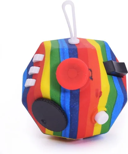 Vista 9 de UOOEFUN Mini Cubo de Juguetes Fidget, Cubo de Juguetes de 12 Lados para Aliviar el Estrés, Ansiedad, Depresión, Autismo para Niños y Adultos, Mejora