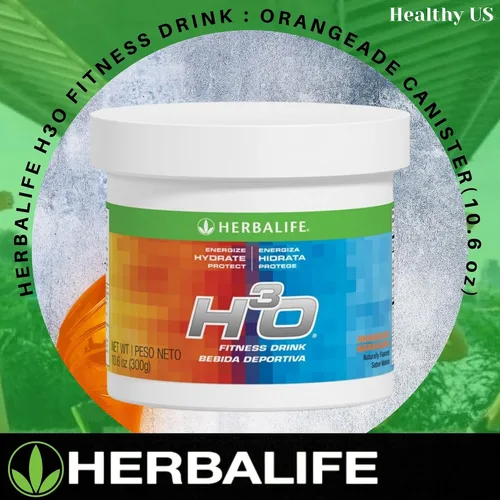 Vista 3 de Herbalife H³O Fitness Drink: recipiente de Orangeade de 10.6 oz (300 g), mezcla de carbohidratos para energía inmediata, energiza, hidrata, protege