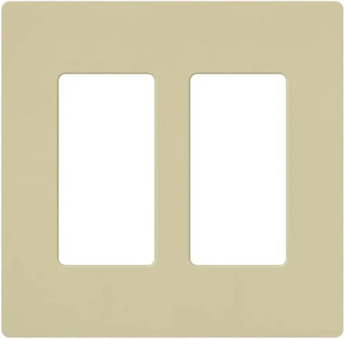 Vista 21 de Lutron Claro - Placa de cubierta para interruptor de luz, placa de pared de 2 posiciones, para interruptores de luz decorativos, cubierta