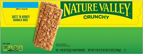 Vista 4 de Nature Valley 618557 Nature Valley Barras de granola crujientes de avena y miel, 1.5 onzas