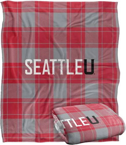 Vista 152 de LOGOVISION St John's University Campus Plaid Spirit Silky Touch Manta súper suave 36 x 58 pulgadas
