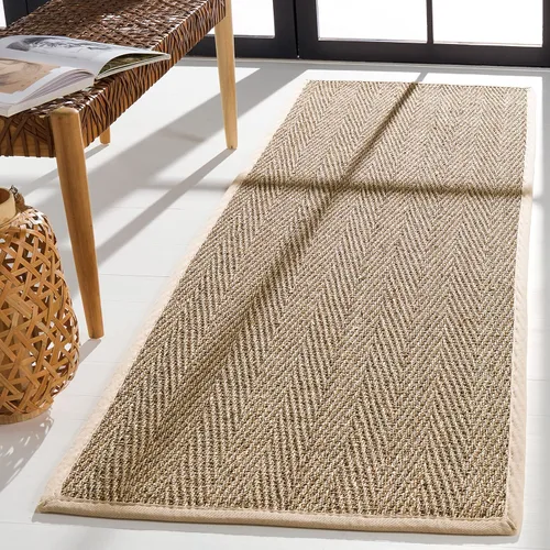 Vista 39 de Safavieh Colección de fibra natural NF115P - Alfombra (fibra natural), color gris, Fibras naturales