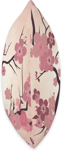 Vista 2 de Zen Petals Sakura Studios Enchanting Floral Whispers Cautivating Cherry Blossom Art - Almohada de 16 x 16 pulgadas, multicolor