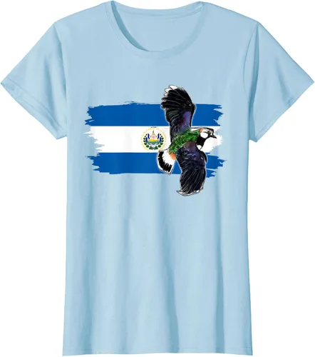 Vista 23 de Camiseta con la bandera de El Salvador, mapa de El Salvador, camiseta de Salvador para mujer, Negro