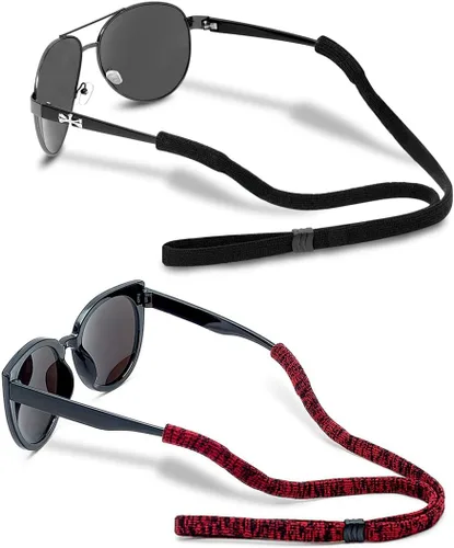 Vista 6 de Correa de gafas (2 piezas) Correa de gafas deportivas Retenedor ajustable de gafas de sol para hombres mujeres