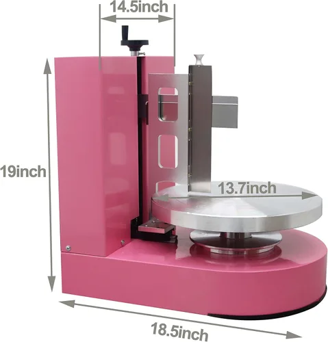 Vista 3 de Máquina eléctrica para decoración de tartas, recubrimiento en crema, espátula de superficie lisa para pasteles de 4 a 12 pulgadas, velocidad